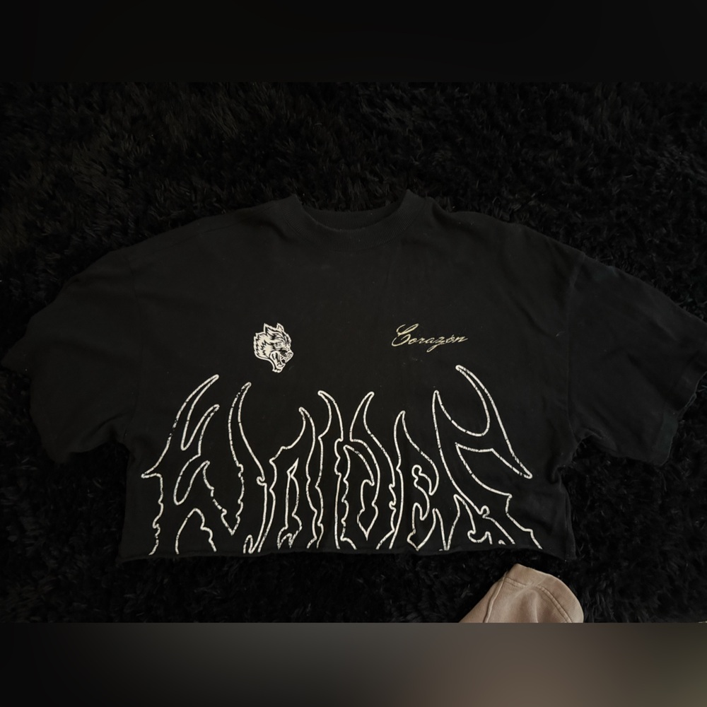 Darc Sport Black Crop Top Corazon Edition